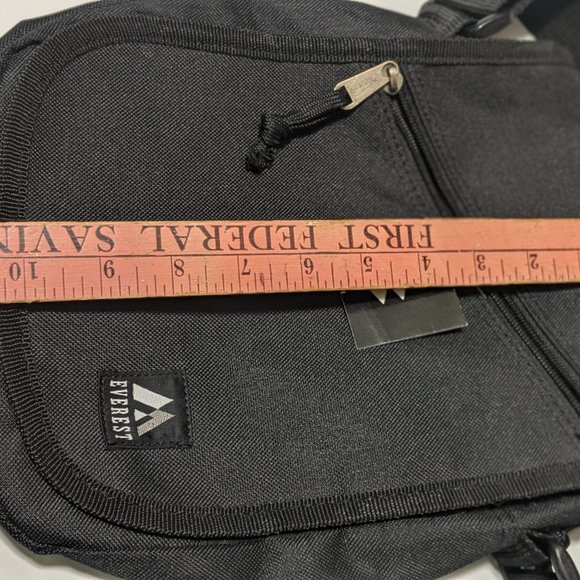 Vintage Nylon Crossbody 80s Bag Unisex Zip Pockets - Picture 12 of 15